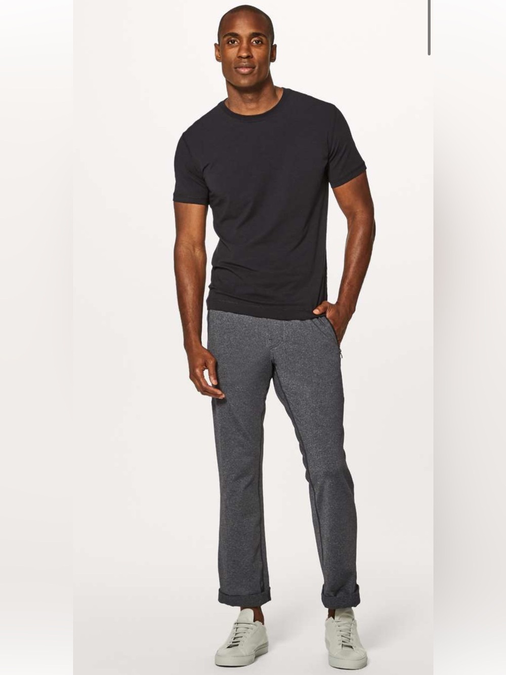 Lululemon Discipline Pant Size Large In Heathered Black